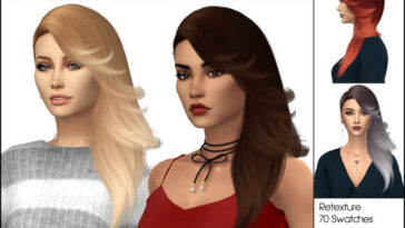 Nightcrawler Jiggly hair retextured at Wasssabi Sims