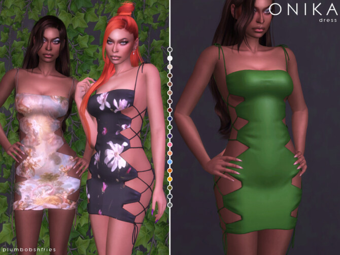 ONIKA dress by Plumbobs n Fries at TSR