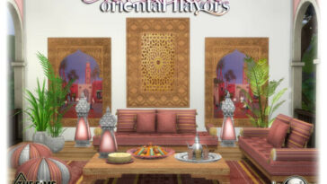 Oriental flavors living room by jomsims at TSR