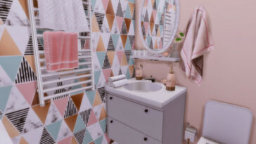 Pastella Small Bathroom by GenkaiHaretsu at TSR