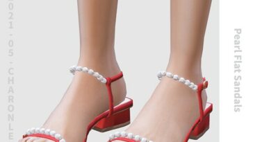 Pearl Flat Sandals at Charonlee