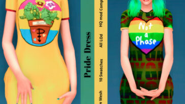Pride Dress by couquett at TSR