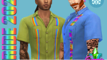Pride21 Button Up Shirt by SimmieV at TSR