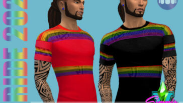Pride21 Peekaboo Tee by SimmieV at TSR