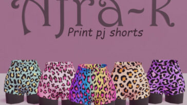 Print pj shorts by akaysims at TSR