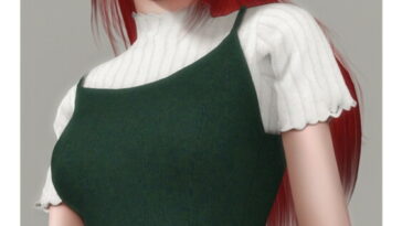 RED VELVET HAIRSTYLE at Obsidian Sims