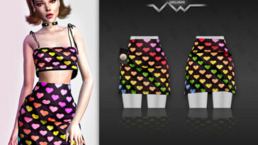 Rainbow SET-134 (SKIRT) BD486 by busra-tr at TSR