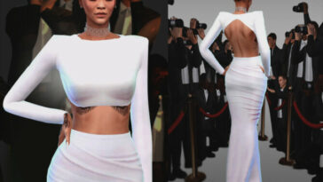 Rihanna Dress DO135 by D.O.Lilac at TSR