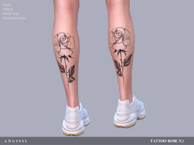 Rose n2 tattoo by ANGISSI at TSR