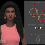 Royal Hoop Earrings by Glitterberryfly at TSR