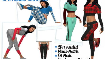 SP11 RIBBED LEGGINGS at Sims4Sue