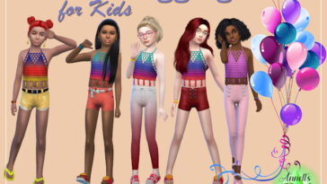 Shorts & Leggings for Kids at Annett’s Sims 4 Welt