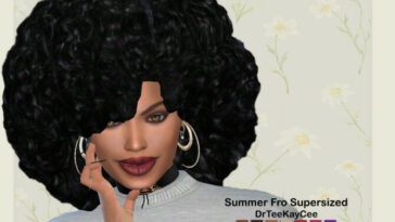 Summer Fro Supersized Hair by drteekaycee at TSR