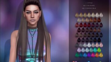 Teardrops hair by Anto at TSR