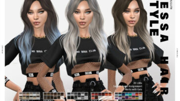 Tessa Hair by LeahLillith at TSR