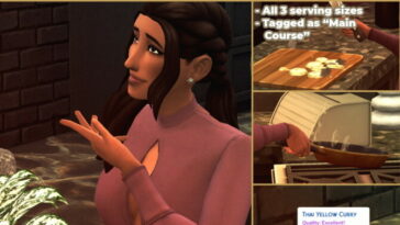 Thai Yellow Curry Custom Recipe at Mod The Sims 4