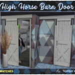 The High Horse Barn Door by Wykkyd at Mod The Sims 4