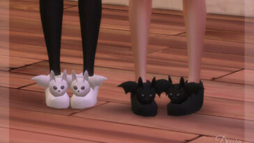 The Perfect Night Bat Slippers by Dissia at TSR