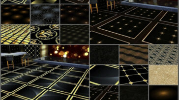 The Perfect Night Black&Gold Club Floor by Moniamay72 at TSR