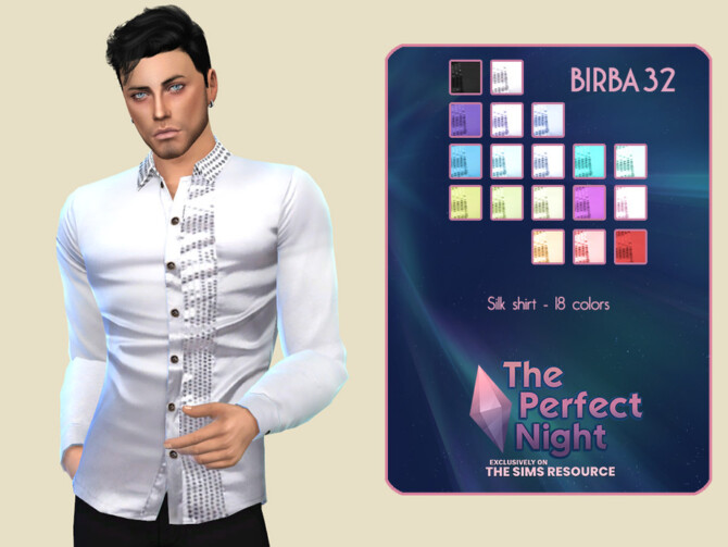 The Perfect Night Silk shirt by Birba32 at TSR