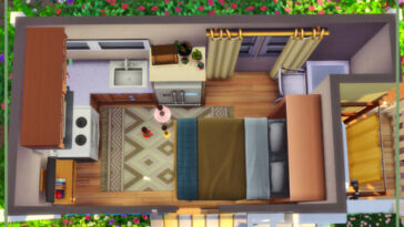 Tiny Tier 1 House by simmer_adelaina at TSR