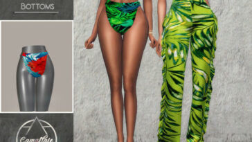 Vibras Set Swimsuit Bottoms by Camuflaje at TSR