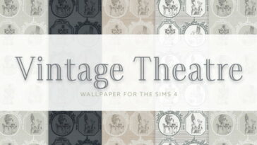 Vintage Theatre Wallpaper at SimPlistic