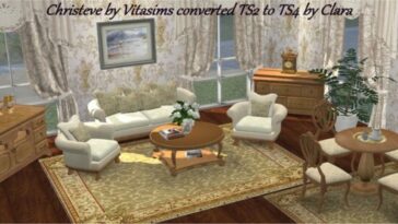 Vitasims2 Christeve Living Conversion by Clara at All 4 Sims