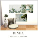 Wall Art 25 Swatches at Dinha Gamer
