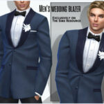 Wedding blazer for men by Sims House at TSR