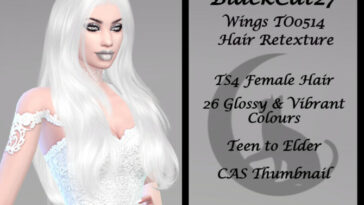 Wings TO0514 Hair Retexture by BlackCat27 at TSR