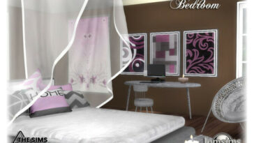 Xuzess bedroom by jomsims at TSR
